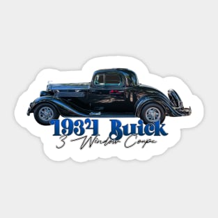 1934 Buick 3 Window Coupe Sticker